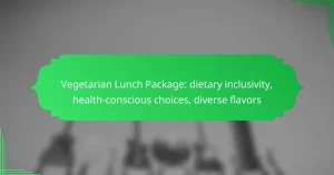 Vegetarian Lunch Package: dietary inclusivity, health-conscious choices, diverse flavors